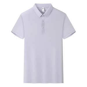 Camisa Polo de Manga Corta para Hombre, Color Sólido, Absorbe la Humedad, Uso Diario, Fibra de Poliéster 185g YZ02-8607 - Product Image 1