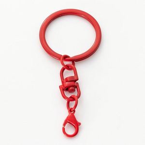 Mousqueton pivotant en forme de 8 en alliage de zinc, finition laquée couleur fer, style coréen, pour porte-clés et bijoux DIY aux couleurs bonbon - Product Image 2