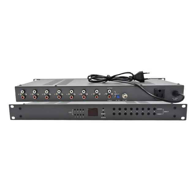 Catvscope CSP-8860 CATV 8 in 1 VHF/UHF Agile Analog Modulator Interval 8 ways Channel PAL NTSC SECAM F Type Female Connector RF