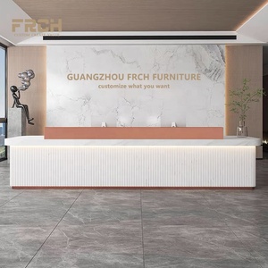 Custom Stone Fashion Front Office Hotel Beauty Salon Recepción Mostrador Muebles Diseño - Product Image 3