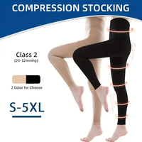 Collants de compression respirants sans pieds 15-20 mmHg |   Soulagement de la douleur et de l'enflure des jambes
