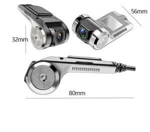 Caméra embarquée Ryza HD avec vision nocturne, enregistrement en boucle, fixation sur rétroviseur, objectif 150-180°, étanche, écran IPS, enregistreur de conduite USB - Product Image 1