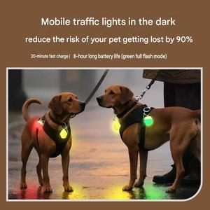 Papifeed Rechargeable Silicone Cartoon Pattern Flashing LED Pet Safety <strong>Light</strong> <strong>for</strong> <strong>Dogs</strong> &amp; Cats Night Walking - Product Image 5