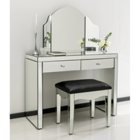 MR. M., meuble de chambre à coucher avec miroir en verre, Table de maquillage, de Salon de beauté et de cosmétique, coiffeuse avec éclairage