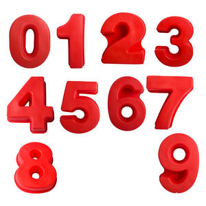 <span class=keywords><strong>Besafe</strong></span> DIY 3D hecho a mano rojo cumpleaños silicona número pastel molde hornear moldes de silicona para números de cumpleaños - Product Image 2