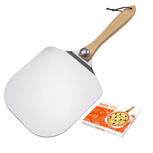 Pala para Pizza de Aluminio con Mango de Madera Plegable, Espátula de Lujo para Hornear Pizza Casera - Product Image 1