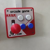 Plaque de couverture d'interrupteur vintage imprimée en 3D pour arcade, panneau mural décoratif rétro modifié pour joystick de jeu, idéal pour salle de jeux