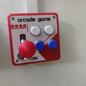 Pannello Decorativo da Parete Vintage per Sala Giochi, Copri Interruttore Stampato in 3D, Joystick Modificato Stile Retrò - Product Image 6