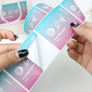 Tùy chỉnh không thấm nước CuộN dính tự dính Vinyl Nhãn nghi thức vận chuyển hộp an ninh con dấu Cảm ơn bạn khuyến mãi Sticker - Product Image 3