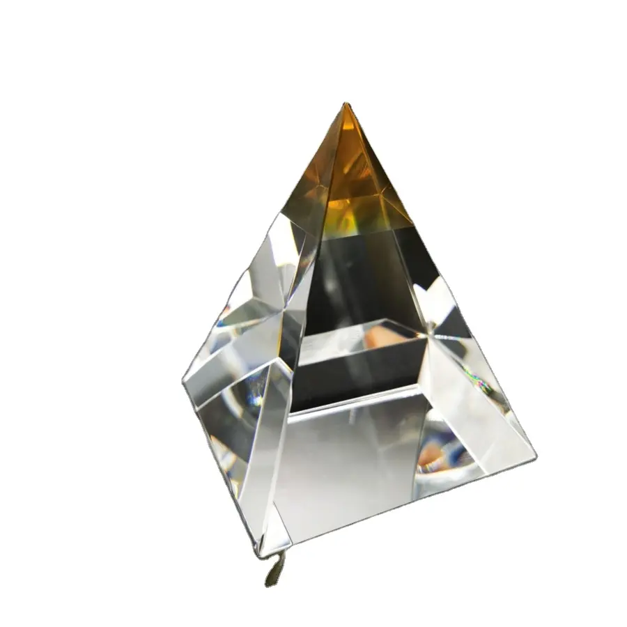 Креативная Персонализированная резная Хрустальная декоративная пластина треугольник хрустальный стеклянный трофей
