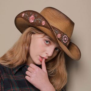 Sombrero de Vaquero Vintage con Bordado Floral, Moderno para Hombres y Mujeres, para Fiestas, Pesca, Uso Casual al Aire Libre, Venta al Por Mayor - Product Image 2