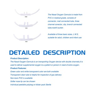 Cânula Nasal Médica para Coleta de Amostras, Cânula Nasal de Oxigênio Descartável Compatível - Product Image 3