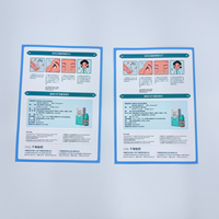Brochure professionnelle personnalisée en carton pliable avec surface laminée pour des informations médicales claires et des promotions hospitalières