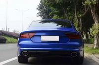 Nouvel ensemble d'accessoires automobiles A7 11-14, mise à niveau 16-18 RS7, pare-chocs, spoiler, calandre en plastique ABS, kit carrosserie pour AUDI avec lampe
