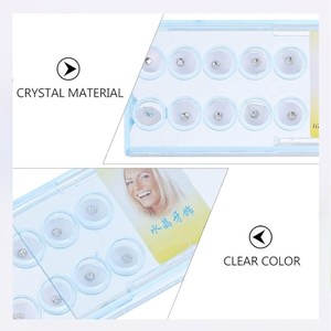 10 Uds Diente de cristal <span class=keywords><strong>Artificial</strong></span> joyería decoración dientes ornamento dientes accesorios dientes gemas Kit decorativo diente DIY adornos - Product Image 3