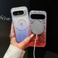 Étui coloré à motif coquillage dégradé pour Google Pixel 11 10 9 Pro XL, coque PC à chargement magnétique sans fil pour Pixel 10A 9A