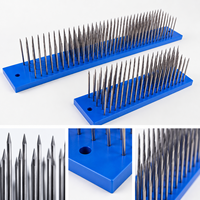 Aiguilles professionnelles en acier inoxydable Hackle pour cheveux crus faisant des outils d'extensions de cheveux de perruque