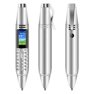 UNIWA AK007 En stock Caméra écran 0.96 pouces et enregistreur vocal GSM Mini téléphone portable en forme de stylo