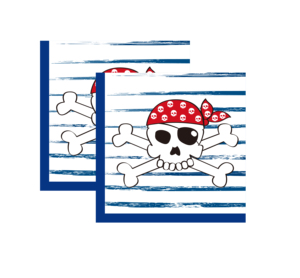 YOT Set per Festa di Compleanno a Tema <span class=keywords><strong>Pirata</strong></span>, Bellissime Decorazioni in Carta, Stoviglie Monouso 27x23x10cm, per 16 Persone - Product Image 5