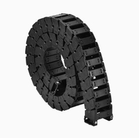 Machine à graver en plastique nylon renforcé de points jaunes ouvrables de type pont 30x50mm fonctionne avec chaîne de traînée de câble