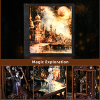Kit de coin de livre magique 3D-Insert d'étagère miniature bricolage, puzzle en bois pour la décoration intérieure, cadeau unique pour les amateurs de livres
