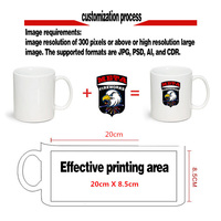 Meilleures ventes Tasses à sublimation en gros Mini 11oz 350ml Tasse à café de voyage Contrôle de la température Cadeau intelligent Tasse à café
