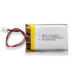 DTP 603450 lipo <span class=keywords><strong>3</strong></span>,7 volt 1000 mAH lithium-polymer-batterie für Bluetooth gerät - Product Image 1