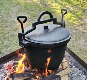 Chaudière de <span class=keywords><strong>chasseur</strong></span> en <span class=keywords><strong>fonte</strong></span> à trois pieds 4L 7L 10L, marmite polonaise Kociolek Zeliwny - Product Image 5