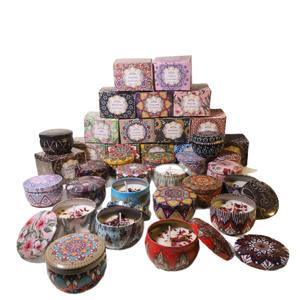 Candela Aromaterapica in Cera di <span class=keywords><strong>Soia</strong></span> con Fiori Secchi - Bomboniere per Matrimoni, Regali di Compleanno, Personalizzazione Disponibile, Vendita all'Ingrosso - Product Image 5