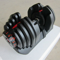 Ensemble d'haltères de fitness 40 kg, réglables de 10 lb à 90 lb, pour exercices de force, poids libres
