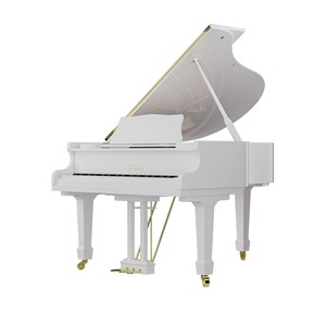 <span class=keywords><strong>Pianoforte</strong></span> a Coda Bianco Professionale GC6 in Legno Massello di Mogano per Scuole, Alta Durabilità, Logo Personalizzabile - Product Image 2