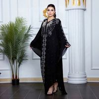 Robe musulmane pour femmes pour l'Aïd, Abaya à manches chauve-souris, Jalabiya, Caftan marocain, Robes de soirée, Abayas de Dubaï, Caftan, Vestidos, Robe longue