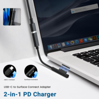 NOUVEAU Chargeur portable USB-C 65W pour ordinateur portable, adaptateur secteur Type-C pour Microsoft Surface Pro, Lenovo, Asus, HP, DELL