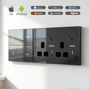 Enchufe Inteligente UK 13A Tuya Wi-Fi Zigbee 3.0 Modo Dual Control <span class=keywords><strong>por</strong></span> Voz a través de Alexa <span class=keywords><strong>Google</strong></span> <span class=keywords><strong>Home</strong></span> para Automatización de Hoteles, Apartamentos y Oficinas - Product Image 1