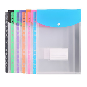 Nhà Máy Cung Cấp Trực Tiếp Trong Suốt A4 11 Vòng Chất Kết Dính Thư Mục Tập Tin Bền PP Snap Nút Tập Tin Túi Cho Tài Liệu Lưu Trữ - Product Image 6