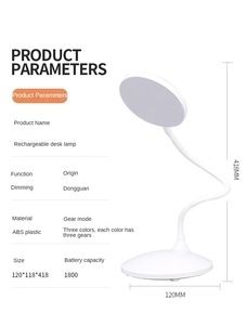 Yapin OEM 2023 có thể gập lại không dây không dây nghiên cứu Bảng Đèn xách tay sạc USB <span class=keywords><strong>LED</strong></span> bảng bàn ánh sáng đèn cho phòng đọc sách - Product Image 5