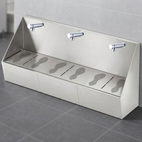 Fabricant professionnel de lavabo pour ablutions musulmanes (Wudu), lavabo à trois stations en acier inoxydable 304 pour le lavage des pieds
