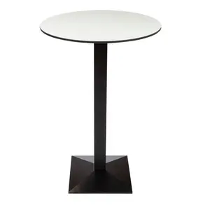 Foshan Modern Design Bistro Bars Compact Laminaat Top Counter Hoogte Tafel Voor Dineren Buiten Appartement Wijnkelder Gebruik