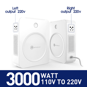 Shunhong 3000W Bước Biến Áp 110V Để 220V Điện Áp Chuyển Đổi 110/220/230/240 Vòng Booster 50/60Hz Điện Tần Số - Product Image 2