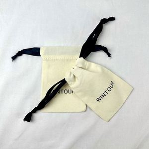 Customized Low MOQ Small <b>Drawstring</b> <b>Pouch</b> Reusable Pure Cotton <b>Drawstring</b> <b>Pouch</b> Natural Color Cotton Gift Bag With Logo Printing - Product Image 5