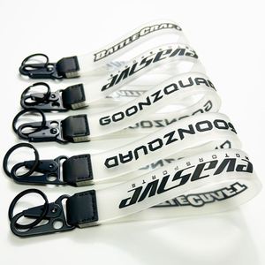 Pulsera de silicona personalizada barata con logo, llavero de goma para la venta - Product Image 1