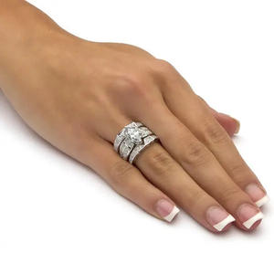 Anello di fidanzamento da donna Dj045 in argento sterling 925 con diamante naturale taglio marquise per lei - Product Image 4