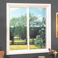 Fenêtre coulissante à Double verre trempé en alliage d'aluminium, nouveau Design