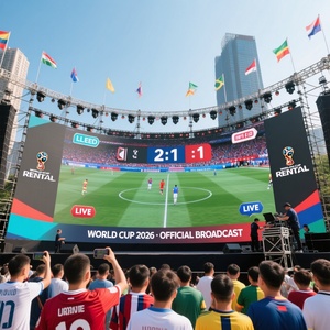 Écran LED d'extérieur P3.91 en promotion, 6000 nits, IP65, CE, ROHS, pour diffusion en direct de matchs de football en stade - Product Image 2