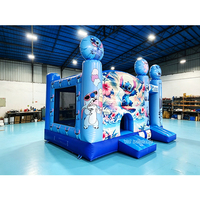 Château gonflable commercial avec toboggan pour enfants et location pour événements et fêtes