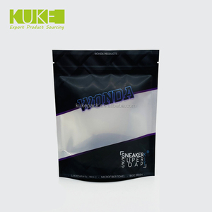 Bolsas con cremallera de embalaje de plástico mate/esmerilado con logotipo personalizado para camisetas, trajes de baño, bolsas con cierre de cremallera para ropa - Product Image 2