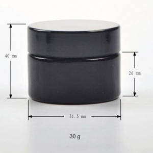 5g 5ml Black UV Protected <b>Small</b> Glass Jars with Screw Cap Lids Child-Resistant Concentrate Storage <b>Containers</b> - Product Image 4