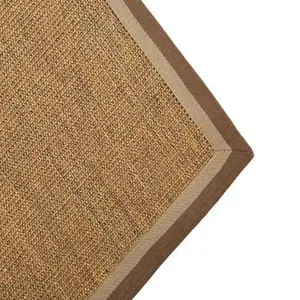 Hand sewnedge sisal jute carpet living room bedroom coffee table tatami mat fully covered with simple ins Japanese USA floor mat