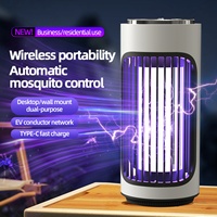 Nouvelle Lampe Anti-Moustiques Portable Rechargeable, Répulsif Moustiques et Tue-Mouches LED pour Jardin et Pelouse