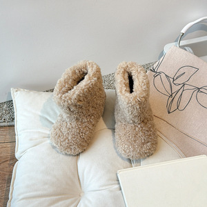 Chaussures d'hiver pour enfants de haute qualité, hauteur cheville, semelle antidérapante, douces, en coton, chaudes, en fourrure, bottes pour garçons et filles - Product Image 3